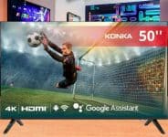 Smart TV Konka LED 50" UHD 4K, Design sem bordas, comando por voz e Android TV com Bluetooth KDG50