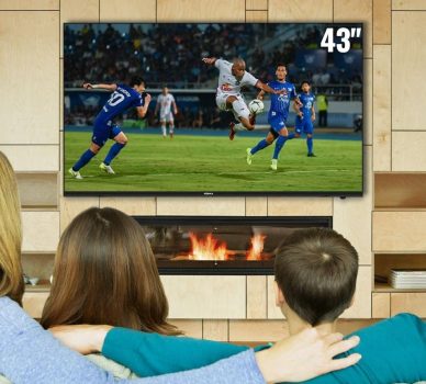 Smart TV LED 43" Full HD, Design sem bordas, comando por voz, Google Assistant e Android TV com Bluetooth Konka KDG43