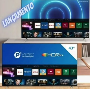 Smart Tv Philips 43" Full Hd 43pfg6825/78 Sem Bordas Hdr Plus Wi-Fi
