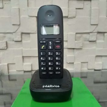 Telefone sem fio com identificador de chamadas TS 2510 ID Preto Intelbras