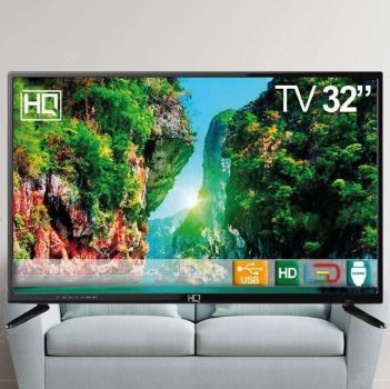 TV LED 32" HQ HQTV32Y Resolução HD com Conversor Digital HDMI USB Recepção Digital