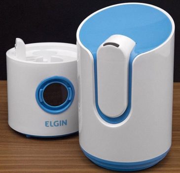 Umidificador Digital Inteligente, 2.5l, Bivolt, Branco e azul, Elgin