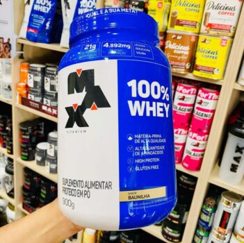 100% Whey - 900G Chocolate - Max Titanium, Max Titanium