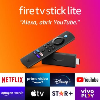 Aparelho de Streaming Amazon Fire TV Stick Lite - Full HD com Controle Remoto