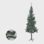 Árvore de Natal Pinheiro Neve 2,10 m 210 cm 450 Galhos Zein