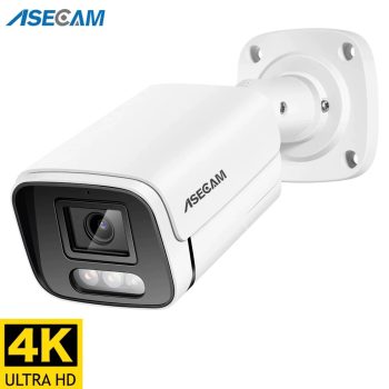 ASECAM 4K 8MP IP Camera Outdoor POE H.265 Onvif Security Camera