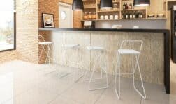 Banco Wanda Armação Branca com Assento Napa Branca - Orb + Bernardo Senna