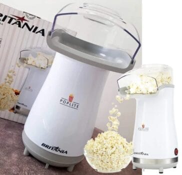 Britânia Poplite Pipoqueira 127V, Branco