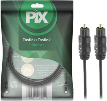 Cabo Óptico Toslink Basic 3 Metros - Cabo para Áudio Digital - Chip Sce 018-9003