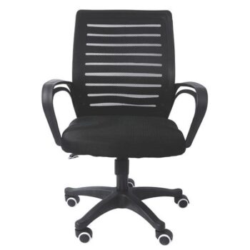 Cadeira de Escritório Presidente com Tela Preta - Office Basics