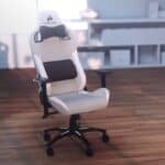 Cadeira Gamer Corsair T3 Rush, Até 120Kg, Apoio de Braços 4D, com Almofadas, Reclinável, Cilindro de Gás Classe 4, Cinza e Branco - CF-9010030-WW