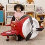 Carro Avião Elétrico Infantil Vermelho 6V Super Fly - brink+