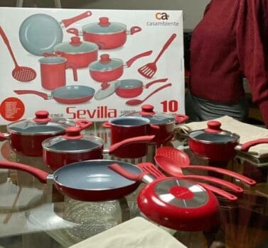 Conjunto de Panelas Casa Ambiente Sevilla 10 Peças Revestimento Cerâmica - AL091