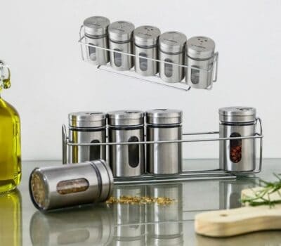 Conjunto de Porta Condimentos 80ml 5 Peças - La Cuisine