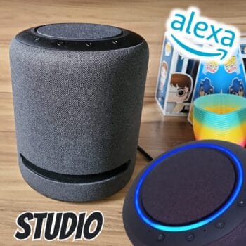 Echo Studio | O som mais extraordinário com Alexa - com Dolby Atmos e tecnologia de processamento de áudio espacial | Cor preta