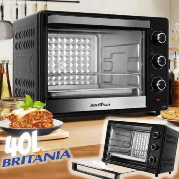 Forno Elétrico de Bancada Britânia com Dourador - 40L Preto BFE45PI