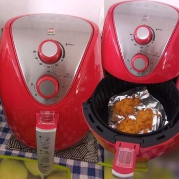 Fritadeira Elétrica Sem Óleo Air Fryer Mondial AF-32-RI 3,5L - Vermelha/Inox