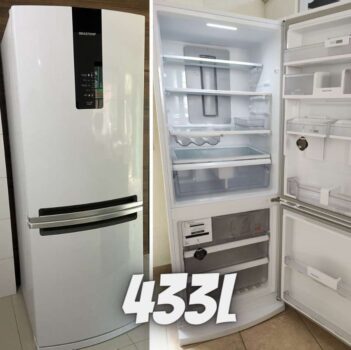Geladeira Brastemp Frost Free Inverse 443 litros Branca com Turbo Ice - BRE57AB