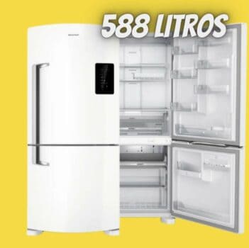 Geladeira Brastemp Frost Free Inverse 588 litros Branca com Smart Bar BRE85AB