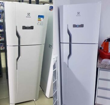 Geladeira/Refrigerador Electrolux Duplex DFN41 Frost Free 371L Branca