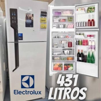 Geladeira/Refrigerador Electrolux Frost Free - Duplex Branca 431L TF55 Top Freezer
