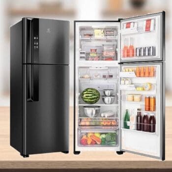 Geladeira/Refrigerador Electrolux Inverter Frost Free If56b 474l Top Freezer Black