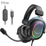 Headset Gamer RGB Fifine AMPLIGAME H6