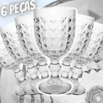 Jogo de Taças de Vidro Transparente Galaxy 340ml 6 peças – Casambiente