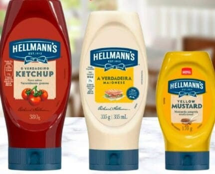 Kit Maionese Ketchup e Mostarda Hellmanns