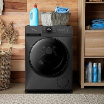 Lava e Seca Midea HealthGuard Smart MF200D110WB/GK Titanium com 14 Programas e Wi-Fi – 11kg