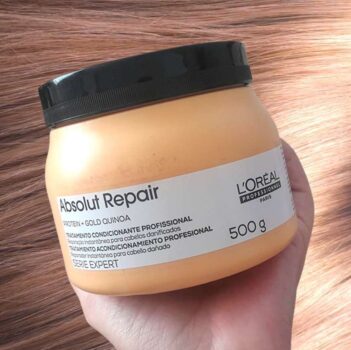 Máscara L'Oréal Professionnel Serie Expert Absolut Repair Gold Quinoa + Protein Golden 500ml