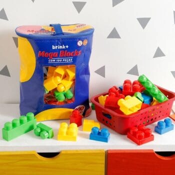Mega Blocks 100 Peças - brink+