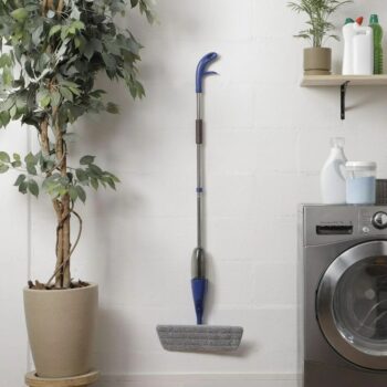Mop Spray com Pano/Esfregão de Microfibra Azul - Casual Home