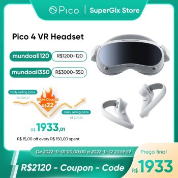 Óculos de realidade virtual Pico 4 VR Headset All-in-one
