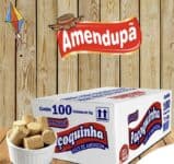 Paçoca Rolha Embalada com 100 Unidades de 15Gr de 1,5 Kg- Am - Amendupã