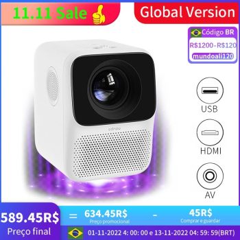 Projetor Wanbo T2 1080p Cupom