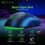 Razer Viper Mini - Wired Gaming Mouse - Nasa Packaging 8500dpi Preto