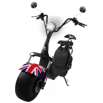 Scooter Elétrico City+ Preto 2000W 40KM 12AH 60V 40 KM/H 200 KGS Atrio - ES439