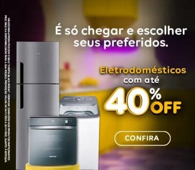 Seleção de Fogão e Máquina de Lavar com R$200 de desconto no Compra Certa