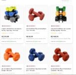 Seleção de Halteres com 70% de CASHBACK