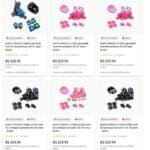 Seleção de Patins com 70% de CASHBACK