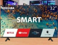 Smart Toshiba Tela 32" Toshiba HD Smart TB007 - Preto Toshiba TB007