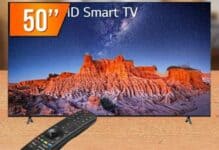Smart TV 50" 4K LG 50UQ801C ThinQ AI Wi-Fi HDR Bluetooth - Preta