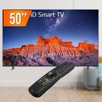 Smart TV LED 50" 4K UHD LG 50UQ801COSB.BWZ - IA LG ThinQ, Alexa built-in