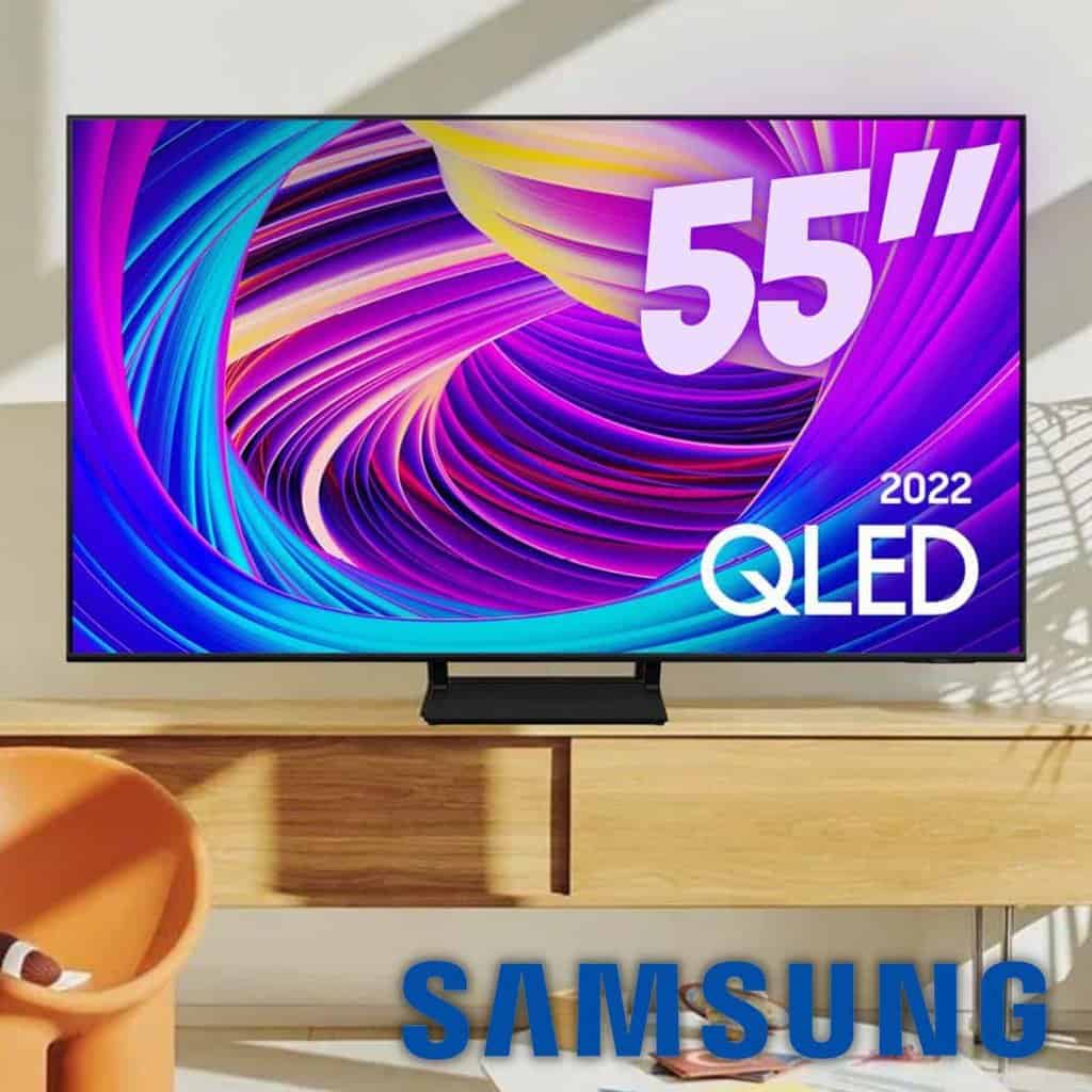 Smart TV Samsung 55" QLED 4K Q65B 2022 Design Air Slim, Processador