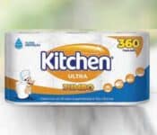 Toalha de Papel Kitchen Folha Dupla Ultra Jumbo - 3 Rolos