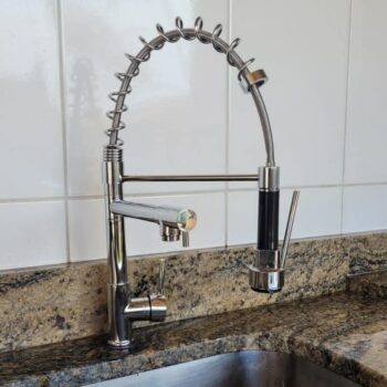 Torneira Para Cozinha Gourmet Misturador Monocomando Munim Pingoo casa - Prata