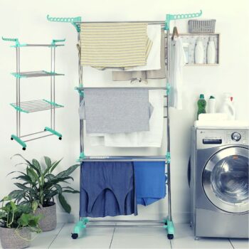 Varal Aço Inox de Chão 3 Andares - Casual Home