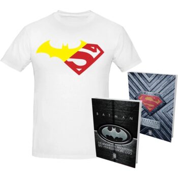 VG270 Livro - Kit Batman E Superman Com Camiseta G