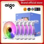 Aigo AR12 Pro Branco x5 Fans 74CFM ARGB Cupom